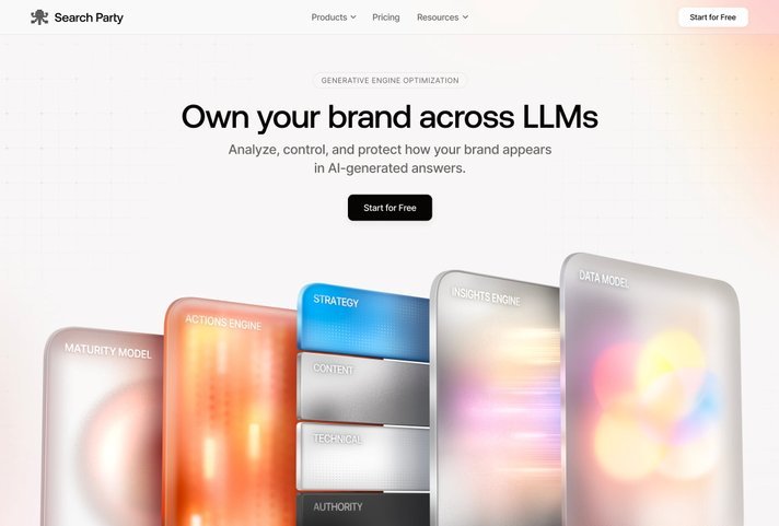 Search Party website